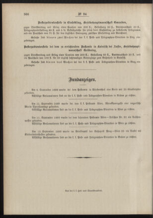 Post- und Telegraphen-Verordnungsblatt für das Verwaltungsgebiet des K.-K. Handelsministeriums 18891018 Seite: 4