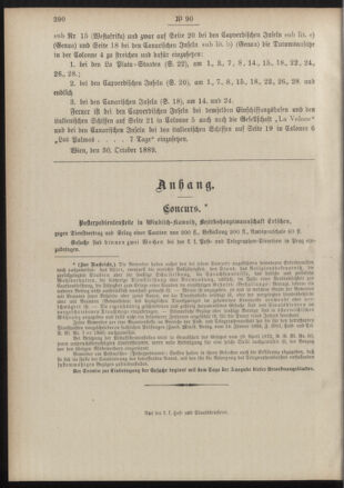 Post- und Telegraphen-Verordnungsblatt für das Verwaltungsgebiet des K.-K. Handelsministeriums 18891108 Seite: 4