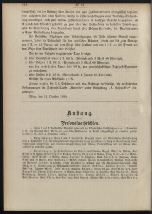 Post- und Telegraphen-Verordnungsblatt für das Verwaltungsgebiet des K.-K. Handelsministeriums 18891110 Seite: 2