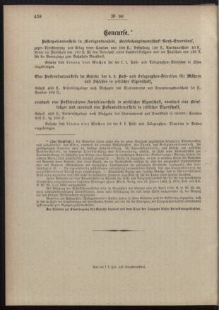 Post- und Telegraphen-Verordnungsblatt für das Verwaltungsgebiet des K.-K. Handelsministeriums 18891126 Seite: 4