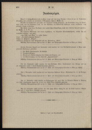 Post- und Telegraphen-Verordnungsblatt für das Verwaltungsgebiet des K.-K. Handelsministeriums 18891206 Seite: 4