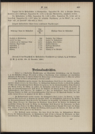 Post- und Telegraphen-Verordnungsblatt für das Verwaltungsgebiet des K.-K. Handelsministeriums 18891208 Seite: 3