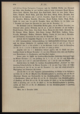 Post- und Telegraphen-Verordnungsblatt für das Verwaltungsgebiet des K.-K. Handelsministeriums 18891212 Seite: 2