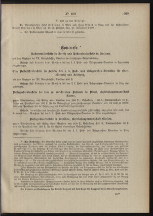 Post- und Telegraphen-Verordnungsblatt für das Verwaltungsgebiet des K.-K. Handelsministeriums 18891216 Seite: 3