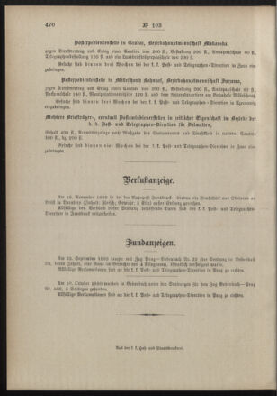 Post- und Telegraphen-Verordnungsblatt für das Verwaltungsgebiet des K.-K. Handelsministeriums 18891216 Seite: 4