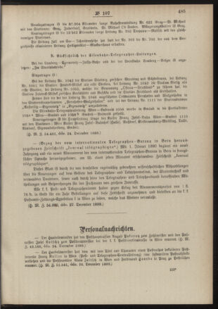 Post- und Telegraphen-Verordnungsblatt für das Verwaltungsgebiet des K.-K. Handelsministeriums 18891231 Seite: 3