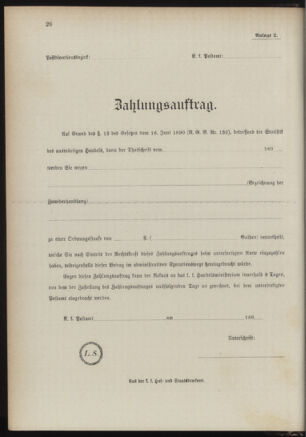 Post- und Telegraphen-Verordnungsblatt für das Verwaltungsgebiet des K.-K. Handelsministeriums 1889bl03 Seite: 43