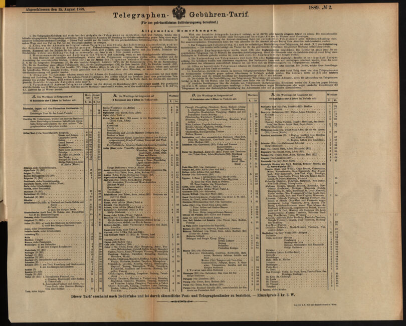 Post- und Telegraphen-Verordnungsblatt für das Verwaltungsgebiet des K.-K. Handelsministeriums 1889bl04 Seite: 3