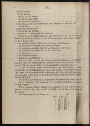 Post- und Telegraphen-Verordnungsblatt für das Verwaltungsgebiet des K.-K. Handelsministeriums 18900115 Seite: 2