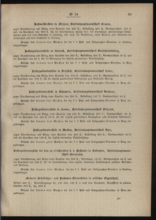 Post- und Telegraphen-Verordnungsblatt für das Verwaltungsgebiet des K.-K. Handelsministeriums 18900215 Seite: 3