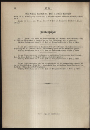 Post- und Telegraphen-Verordnungsblatt für das Verwaltungsgebiet des K.-K. Handelsministeriums 18900215 Seite: 4