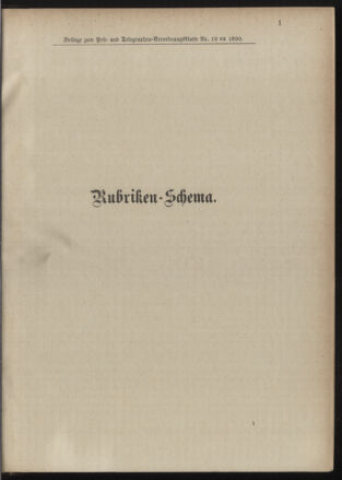 Post- und Telegraphen-Verordnungsblatt für das Verwaltungsgebiet des K.-K. Handelsministeriums 18900303 Seite: 5