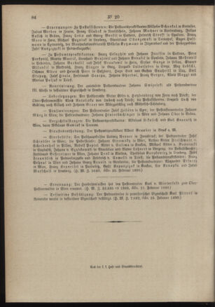 Post- und Telegraphen-Verordnungsblatt für das Verwaltungsgebiet des K.-K. Handelsministeriums 18900306 Seite: 4