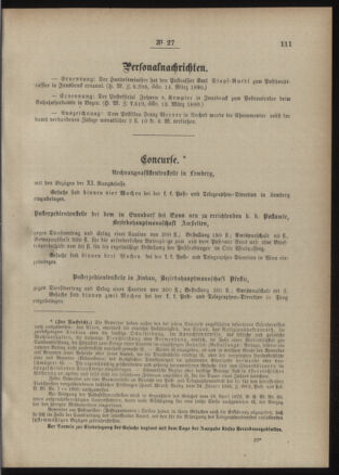 Post- und Telegraphen-Verordnungsblatt für das Verwaltungsgebiet des K.-K. Handelsministeriums 18900322 Seite: 3