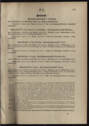 Post- und Telegraphen-Verordnungsblatt für das Verwaltungsgebiet des K.-K. Handelsministeriums 18900329 Seite: 3