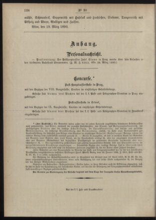 Post- und Telegraphen-Verordnungsblatt für das Verwaltungsgebiet des K.-K. Handelsministeriums 18900330 Seite: 4