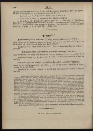 Post- und Telegraphen-Verordnungsblatt für das Verwaltungsgebiet des K.-K. Handelsministeriums 18900402 Seite: 4