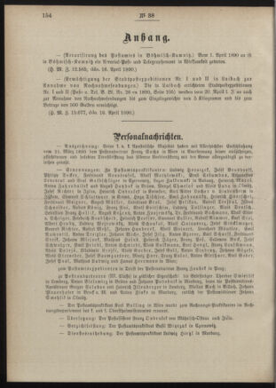 Post- und Telegraphen-Verordnungsblatt für das Verwaltungsgebiet des K.-K. Handelsministeriums 18900426 Seite: 2