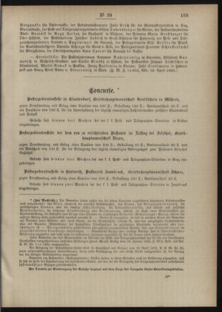 Post- und Telegraphen-Verordnungsblatt für das Verwaltungsgebiet des K.-K. Handelsministeriums 18900427 Seite: 3