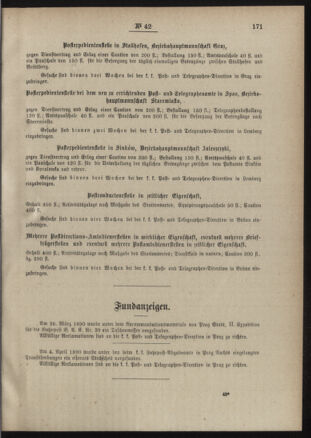 Post- und Telegraphen-Verordnungsblatt für das Verwaltungsgebiet des K.-K. Handelsministeriums 18900510 Seite: 3