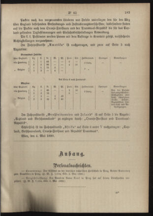 Post- und Telegraphen-Verordnungsblatt für das Verwaltungsgebiet des K.-K. Handelsministeriums 18900519 Seite: 3