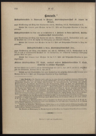 Post- und Telegraphen-Verordnungsblatt für das Verwaltungsgebiet des K.-K. Handelsministeriums 18900524 Seite: 4