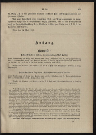 Post- und Telegraphen-Verordnungsblatt für das Verwaltungsgebiet des K.-K. Handelsministeriums 18900604 Seite: 3