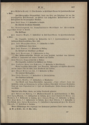 Post- und Telegraphen-Verordnungsblatt für das Verwaltungsgebiet des K.-K. Handelsministeriums 18900605 Seite: 3