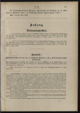 Post- und Telegraphen-Verordnungsblatt für das Verwaltungsgebiet des K.-K. Handelsministeriums 18900608 Seite: 3