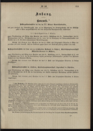 Post- und Telegraphen-Verordnungsblatt für das Verwaltungsgebiet des K.-K. Handelsministeriums 18900610 Seite: 3