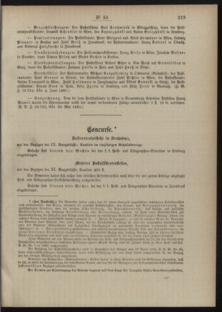 Post- und Telegraphen-Verordnungsblatt für das Verwaltungsgebiet des K.-K. Handelsministeriums 18900611 Seite: 3