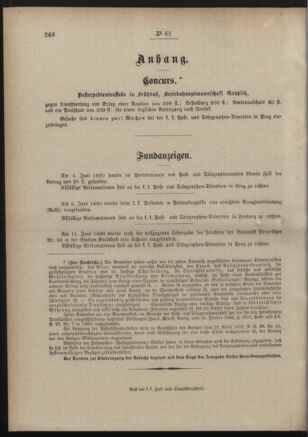 Post- und Telegraphen-Verordnungsblatt für das Verwaltungsgebiet des K.-K. Handelsministeriums 18900702 Seite: 4