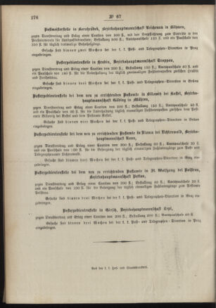 Post- und Telegraphen-Verordnungsblatt für das Verwaltungsgebiet des K.-K. Handelsministeriums 18900716 Seite: 4