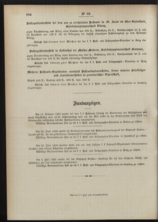 Post- und Telegraphen-Verordnungsblatt für das Verwaltungsgebiet des K.-K. Handelsministeriums 18900721 Seite: 8