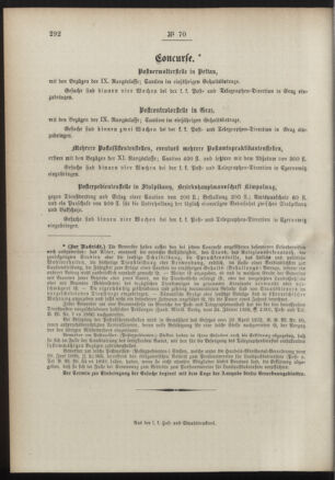 Post- und Telegraphen-Verordnungsblatt für das Verwaltungsgebiet des K.-K. Handelsministeriums 18900725 Seite: 4