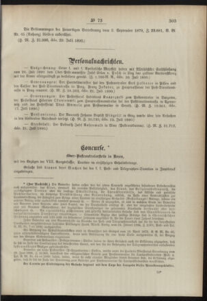 Post- und Telegraphen-Verordnungsblatt für das Verwaltungsgebiet des K.-K. Handelsministeriums 18900806 Seite: 3