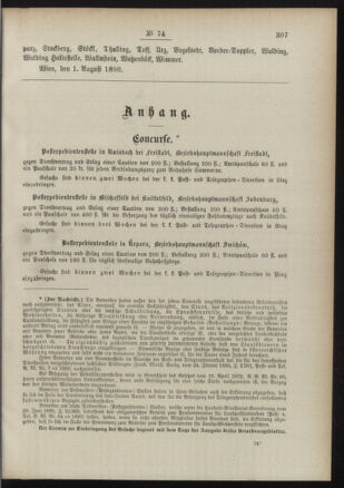 Post- und Telegraphen-Verordnungsblatt für das Verwaltungsgebiet des K.-K. Handelsministeriums 18900808 Seite: 3