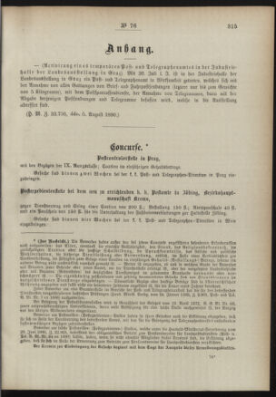 Post- und Telegraphen-Verordnungsblatt für das Verwaltungsgebiet des K.-K. Handelsministeriums 18900814 Seite: 3