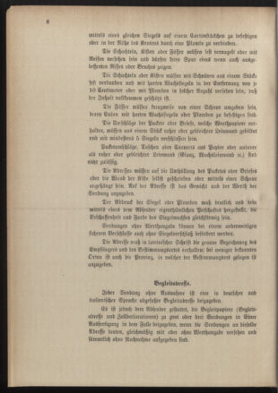 Post- und Telegraphen-Verordnungsblatt für das Verwaltungsgebiet des K.-K. Handelsministeriums 18900822 Seite: 12