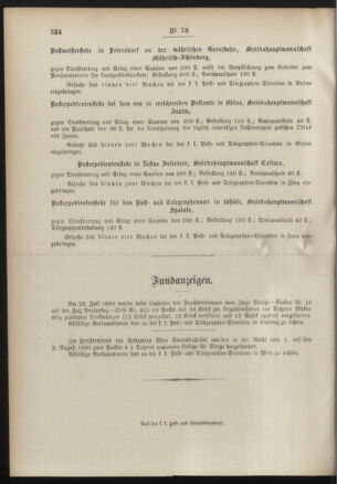 Post- und Telegraphen-Verordnungsblatt für das Verwaltungsgebiet des K.-K. Handelsministeriums 18900822 Seite: 4