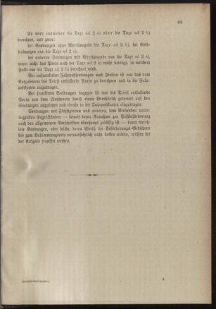 Post- und Telegraphen-Verordnungsblatt für das Verwaltungsgebiet des K.-K. Handelsministeriums 18900822 Seite: 69