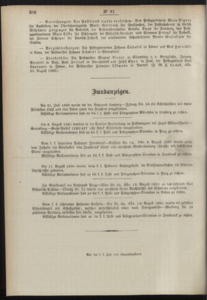 Post- und Telegraphen-Verordnungsblatt für das Verwaltungsgebiet des K.-K. Handelsministeriums 18900830 Seite: 4