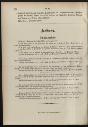 Post- und Telegraphen-Verordnungsblatt für das Verwaltungsgebiet des K.-K. Handelsministeriums 18900910 Seite: 4