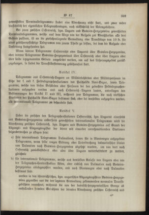 Post- und Telegraphen-Verordnungsblatt für das Verwaltungsgebiet des K.-K. Handelsministeriums 18900916 Seite: 3