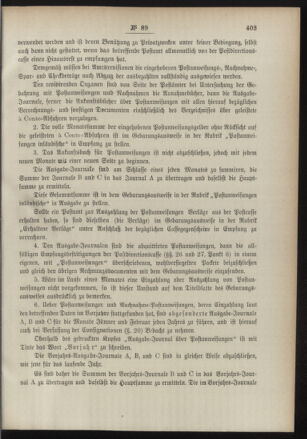 Post- und Telegraphen-Verordnungsblatt für das Verwaltungsgebiet des K.-K. Handelsministeriums 18900919 Seite: 37