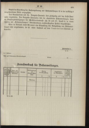 Post- und Telegraphen-Verordnungsblatt für das Verwaltungsgebiet des K.-K. Handelsministeriums 18900919 Seite: 39