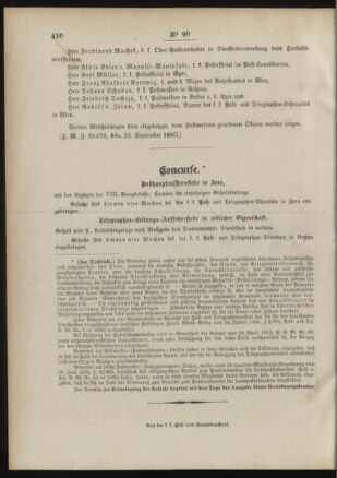 Post- und Telegraphen-Verordnungsblatt für das Verwaltungsgebiet des K.-K. Handelsministeriums 18900921 Seite: 4