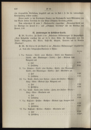 Post- und Telegraphen-Verordnungsblatt für das Verwaltungsgebiet des K.-K. Handelsministeriums 18900927 Seite: 4