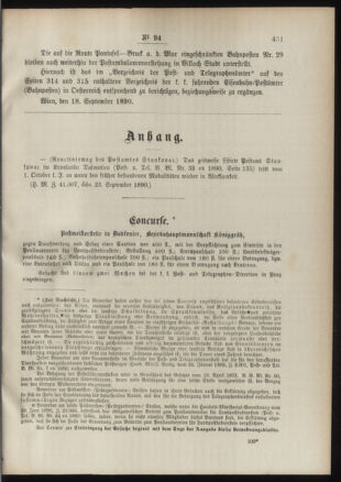 Post- und Telegraphen-Verordnungsblatt für das Verwaltungsgebiet des K.-K. Handelsministeriums 18900930 Seite: 3