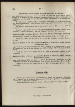 Post- und Telegraphen-Verordnungsblatt für das Verwaltungsgebiet des K.-K. Handelsministeriums 18900930 Seite: 4